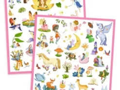 Djeco - naklejki metaliczne - fantazja