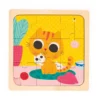 Janod - puzzle drewniane - kotek