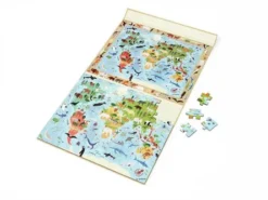 Scratch - puzzle magnetyczne i gra - mapa