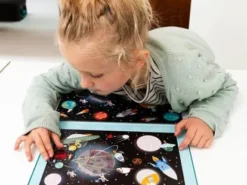 Scratch - puzzle magnetyczne i gra szukaj z lupą - kosmos
