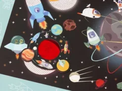 Scratch - puzzle magnetyczne i gra szukaj z lupą - kosmos