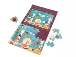 Scratch - puzzle magnetyczne i gra szukaj z lupą - syrenki