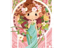 Janod - puzzle w walizce - Alfonsa Mucha