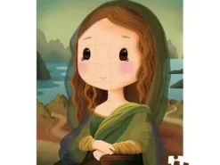 Janod - puzzle w walizce - Leonardo da Vinci