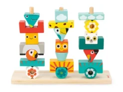 Janod - układanka drewniana piramida totem