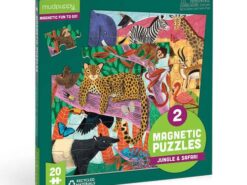 Mudpuppy - puzzle magnetyczne - safari dżungla