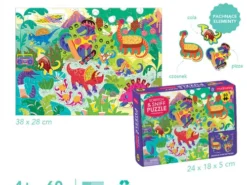 Mudpuppy - puzzle sensoryczne - Pizzasaurus