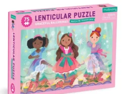 Mudpuppy - puzzle soczewkowe 3D baletnice