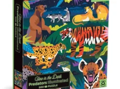 Mudpuppy - puzzle świecące w ciemności - drapieżniki