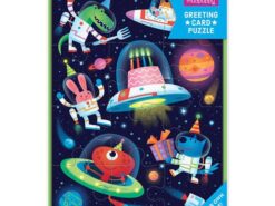 Mudpuppy – puzzle kartka z życzeniami - kosmos