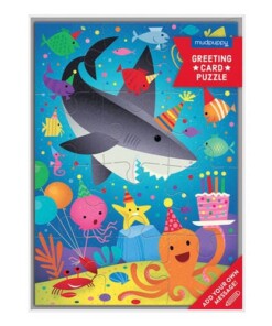 Mudpuppy – puzzle kartka z życzeniami - rekin