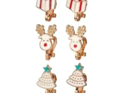 Souza! - kolczyki - klipsy świąteczne - 3 pary