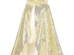 Souza! - kostium - złota peleryna z kapturem