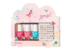 Souza! - zestaw 3 lakierów do paznokci dla dzieci z naklejkami Elf