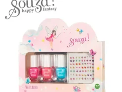 Souza! - zestaw 3 lakierów do paznokci dla dzieci z naklejkami Elf