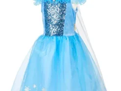 Souza! - kostium - sukienka królowej śniegu z peleryną