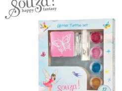 Souza! - tatuaże brokatowe - motylek śnieżynka róża