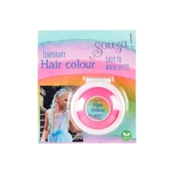 Souza! - zmywalna kreda do włosów dla dzieci - różowa